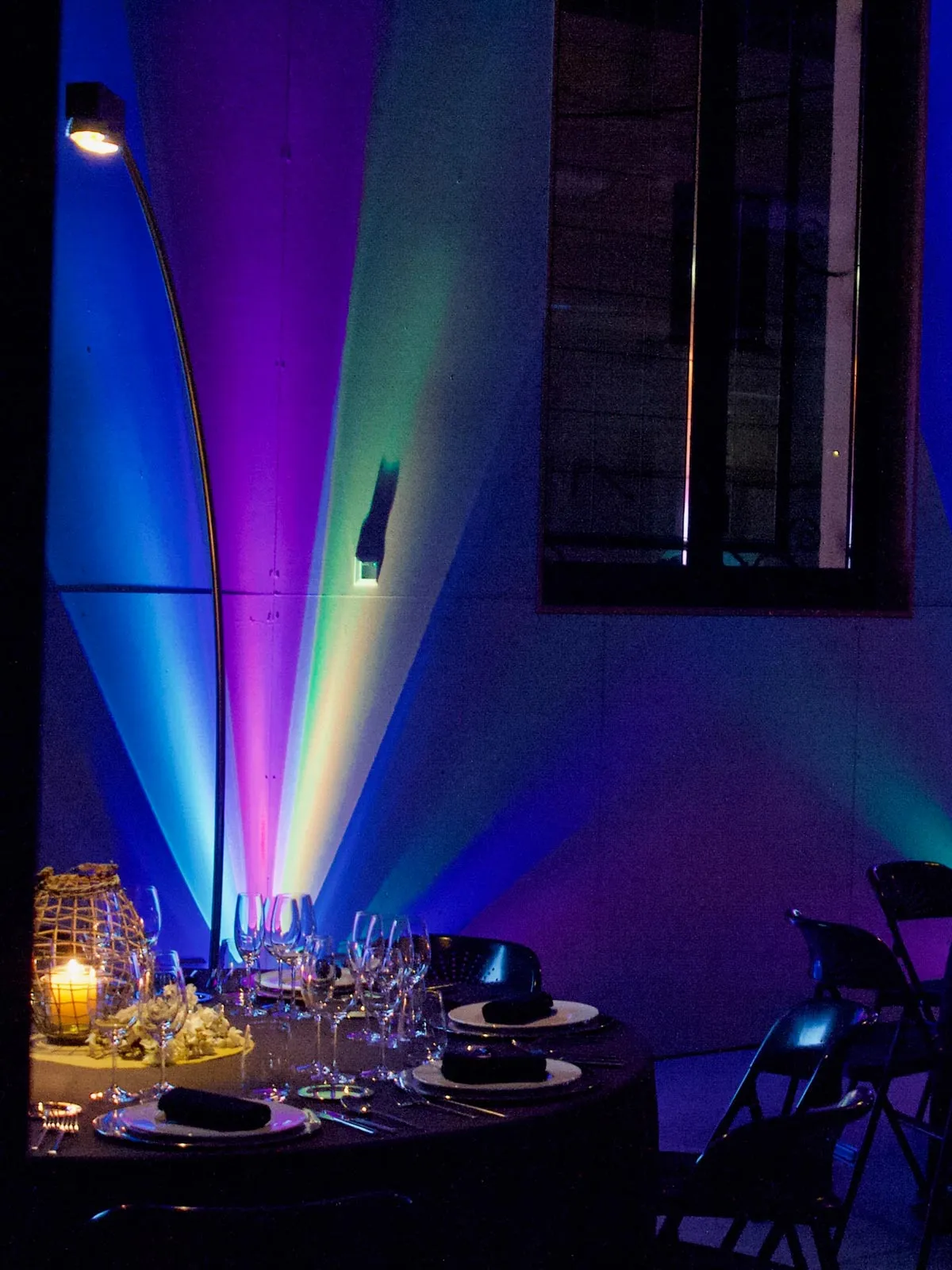 Instalación de luces de The Balearic Lighthouse